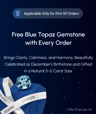 Free Blue Topaz Gemstone with Every Order