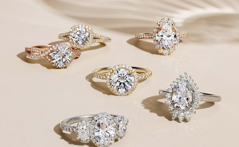 beautiful variety of engagement rings